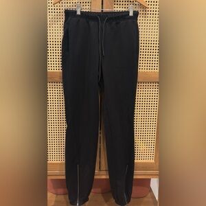 Cotton Citizen Milan Zip Ankle Black Joggers Small